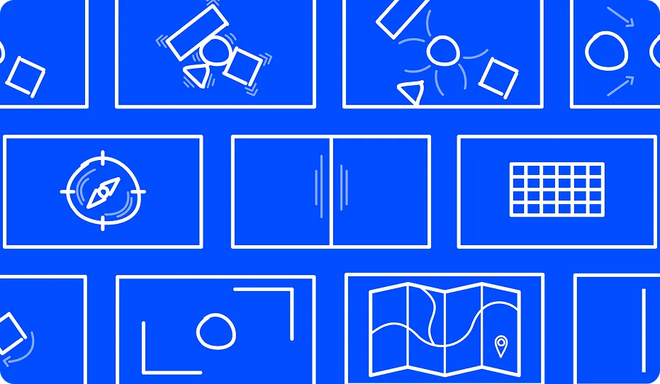 Blaues Storyboard aus einem Hekate Erklärvideo
