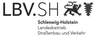 Schleswig-Holstein Landesbetrieb Straßenbau und Verkehr Logo in schwarz
