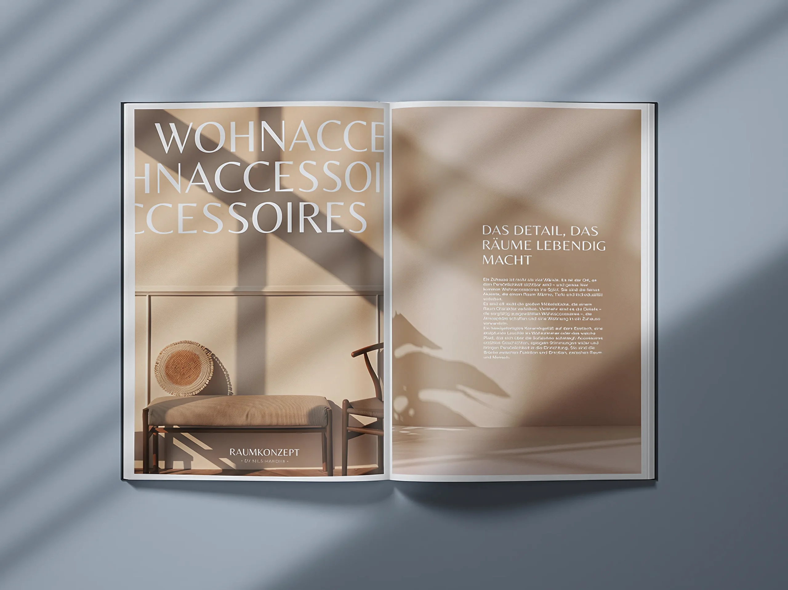 Mockup von Katalog für Raumkonzepte Harder