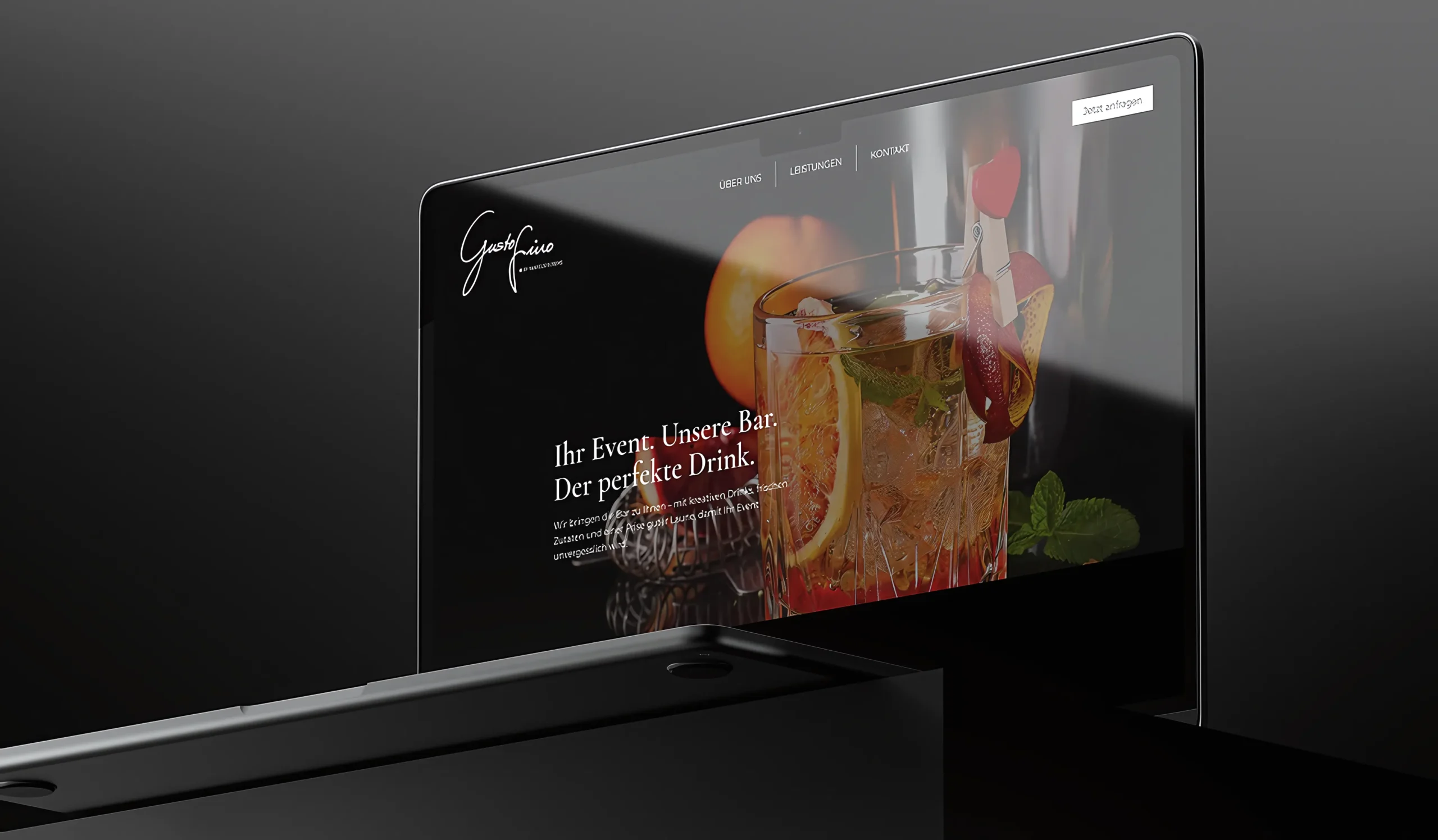 Website Mockup für Gusto Fino