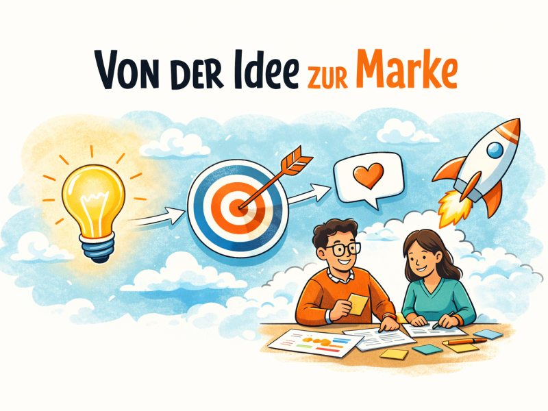 Von der ersten Idee zur klaren Markenidentität: Ein Markenworkshop bringt Struktur, Fokus und Richtung in den Markenaufbau. Kontraste Agency